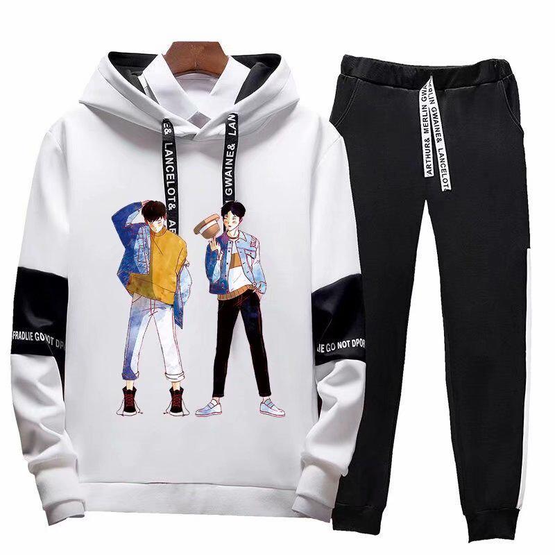 Спортивные костюмы мужские весенние и осенние свитера брюки беговая повседневная спортивная одежда женская пара из двух предметов осенняя одежда