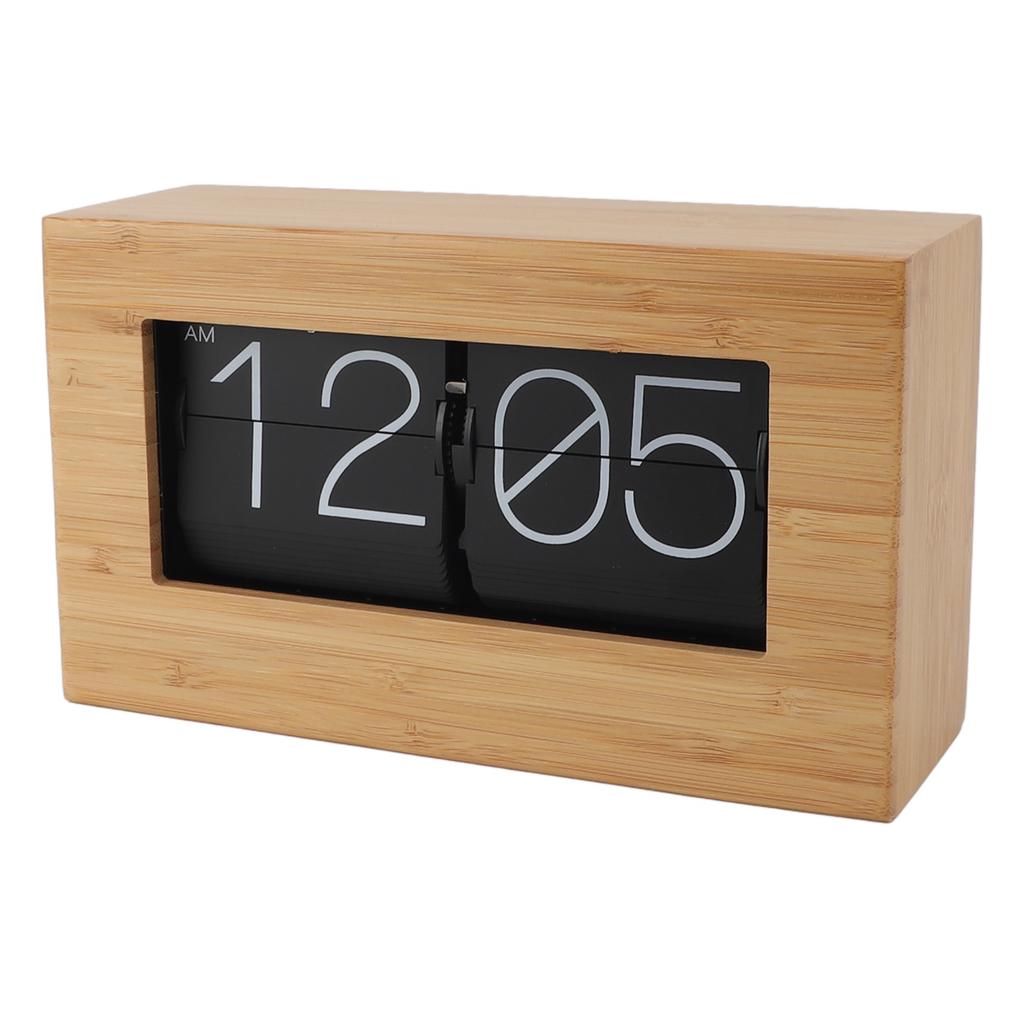 Автоматические переворачивающиеся часы, винтажные механические откидные часы с цифровым дисплеем на 12 часов для дома