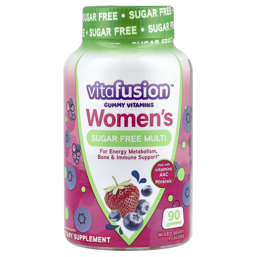 VitaFusion, women's sugar-free multi, mixed berry, 90 gummies