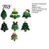 Festive Refrigerator Accessories 7Pcs/Set Mini Christmas Tree Magnet, Xmas Shape Holiday Fridge Decorations Decorative Magnet for Whiteboard