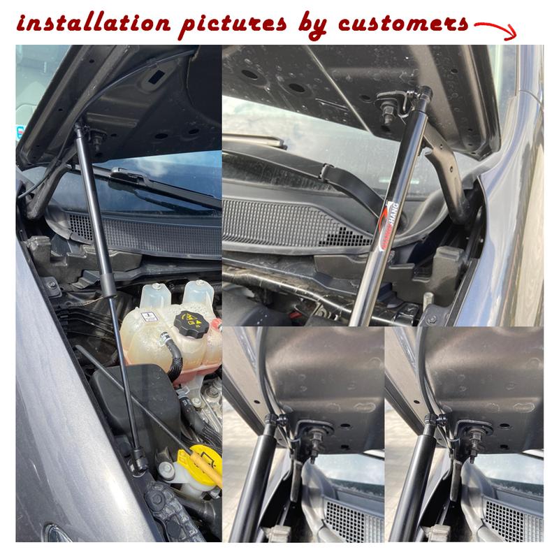 Для Chrysler Pacifica 2017- Передний капот Модификация Газовые стойки Углеродное волокно Подъемные стойки Стойки Стержень Амортизаторы