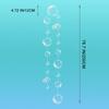 6 Белых гирлянд из пузырей, ПВХ украшения на день рождения русалки, 3D гирлянда с вырезами в виде пузырей для украшения вечеринки в стиле «Подводный мир», Детский день рождения