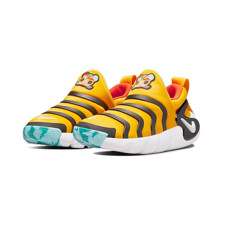 Nike Dynamo GO SE Caterpillar Устойчивые к ударам и истиранию Низкие Спортивные Повседневные Кроссовки Желто-Черные DR0270-700