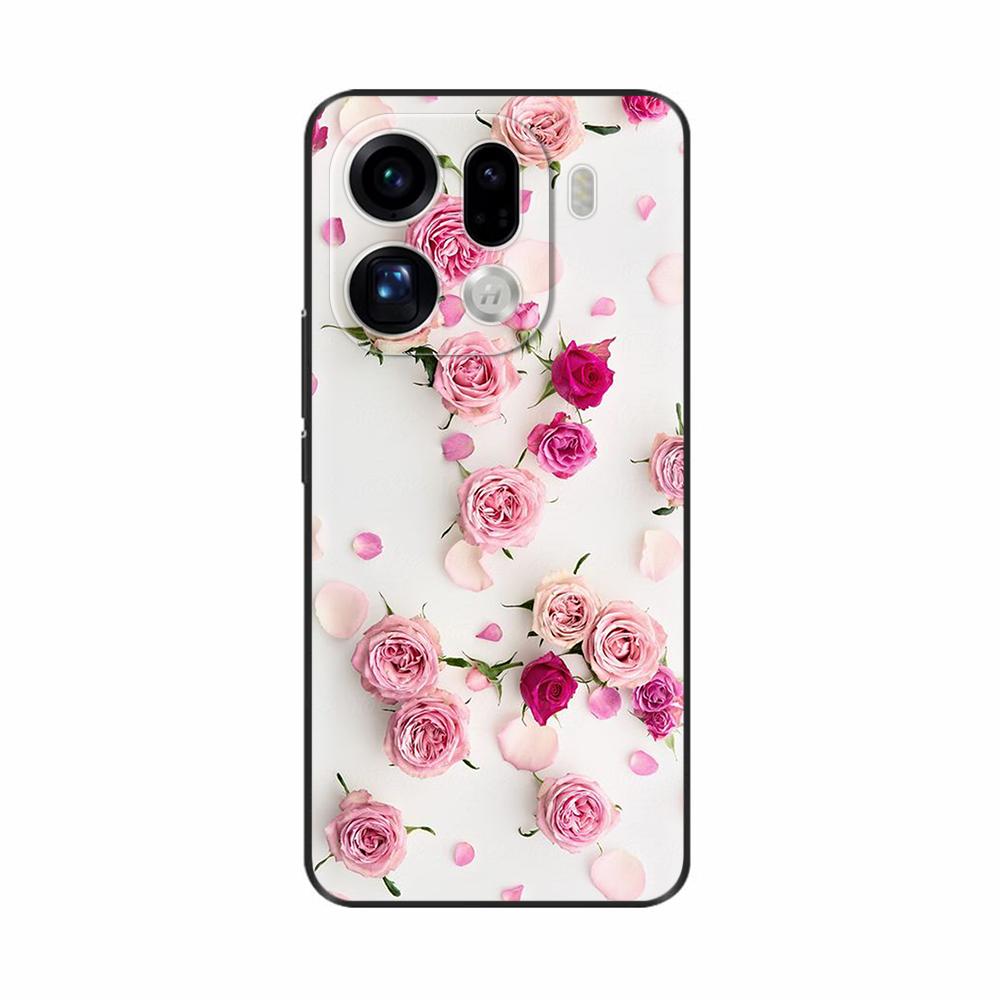 Чехол для OPPO Find X9 Pro Милые Цветы Мультяшная Задняя Крышка Для OPPO Find X9 Чехлы FindX9 Pro Ударопрочные Чехлы для Телефона Funda Оболочки