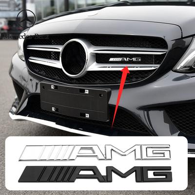 Автомобильная наклейка Benz Новая 2026 Для Benz AMG 1 шт. Металлический кронштейн-эмблема на решетку радиатора автомобиля для AMG Mercedes Benz GLC CLK CLA W203 W211 W204 W21