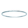 [L1102] - Silver 'Choreography' Steel Bracelet - 62 Mm 2 Mm
