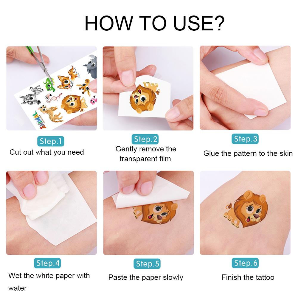 Наклейка на руку для девочек, боди-арт, динозавр, водонепроницаемые детские татуировки, наклейки, временные татуировки, поддельные татуировки