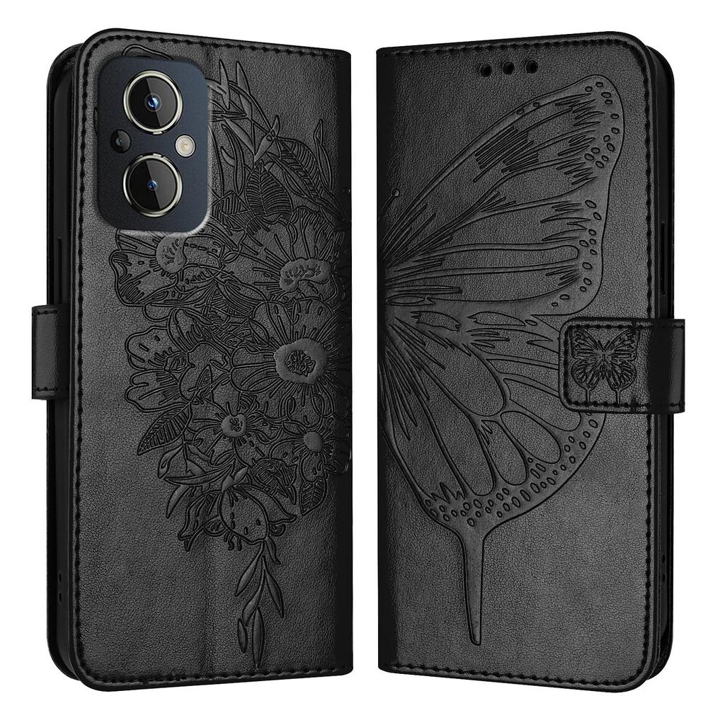 Чехол из искусственной кожи с бабочками и цветами, подставка для карт, слоты, противоударный откидной чехол из ТПУ для OnePlus Nord N10 5G, N100 5G, 8T, Nord CE 2 5,10R, Nord 2T...