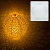 DIY Mid-Autumn Festival Portable LED Lantern Paper Lantern Hollow Lantern Home Path Garden Decor