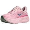 HOKA One One Bondi 9 износостойкие дышащие светоотражающие беговые кроссовки женские розово-голубые 1162012-RSTP