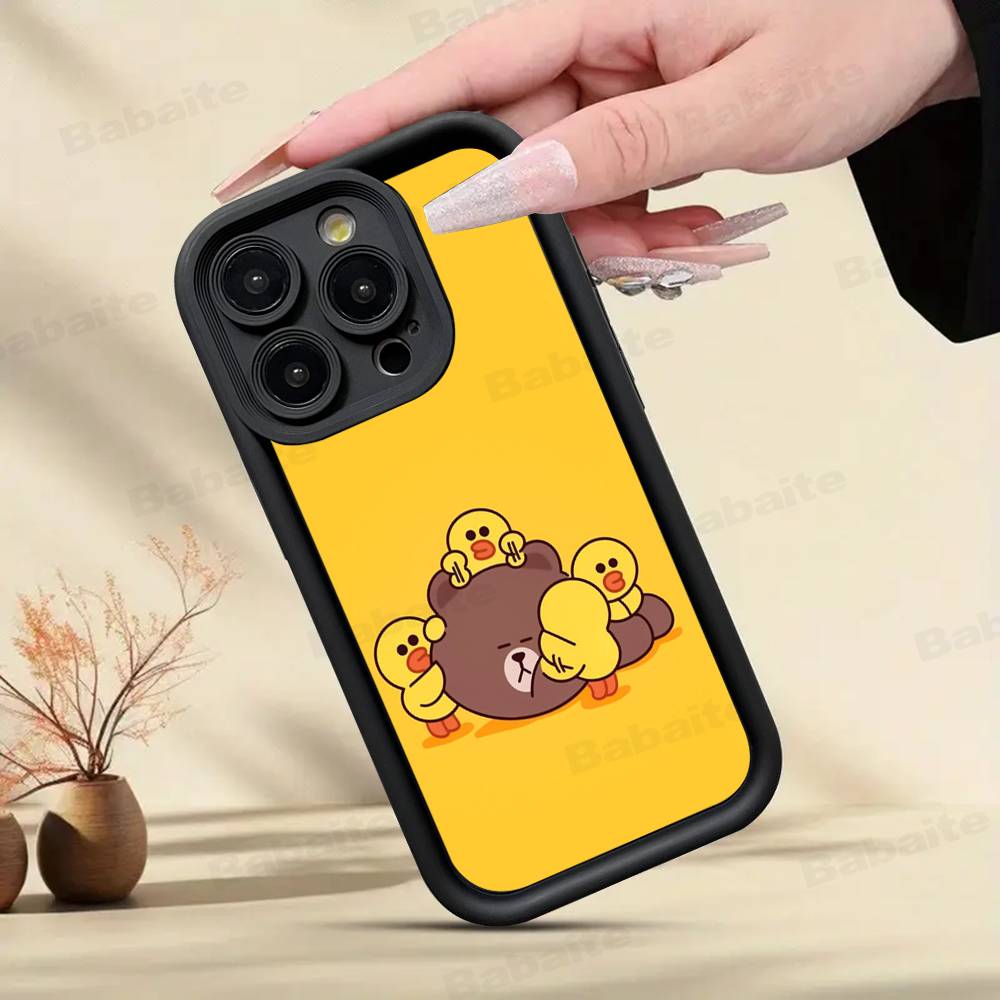 Cartoon Cute C-Cony B-Brown Phone Case For IPhone 17 16 15 14 13 12 11 Air Plus Pro Max Soft Back Cover