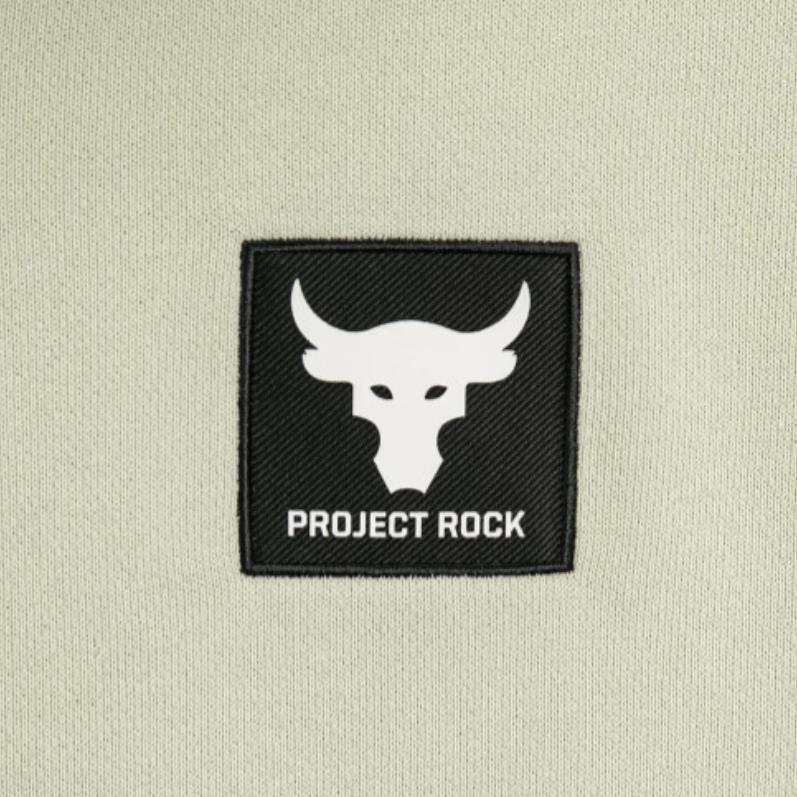 Under Armour Куртка Project Rock Solid Color с капюшоном на молнии, повседневная, мужская, цвет пыльно-розовый, серый 1383598-273