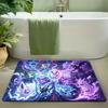 Ocean Wailord Pokemon Wave Seagull Print Soft Non-slip Absorbent Indoor Bathroom Entryway Doormat Floor Rug