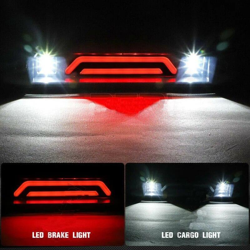 For 2009 2010 2011 2012 2013 2014 Ford F150 Smoke Lens LED 3RD Third Brake Stop Tail Cargo Light Backup Signal Lamp