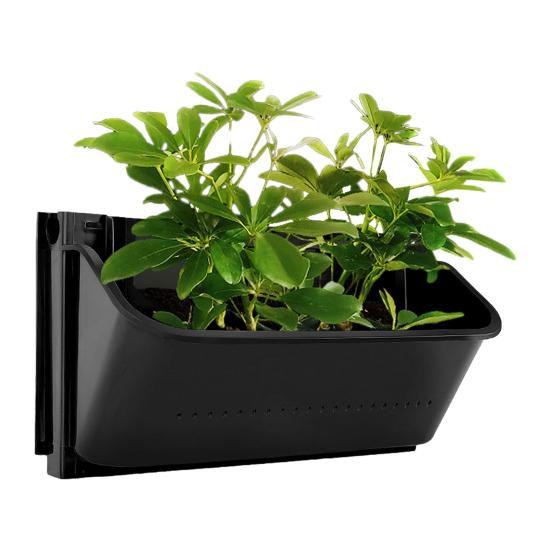 Самополивающийся настенный плантатор для улицы, настенный цветочный горшок, штабелируемый вертикальный плантатор с дренажными отверстиями для балкона, двора, вертикального садоводства