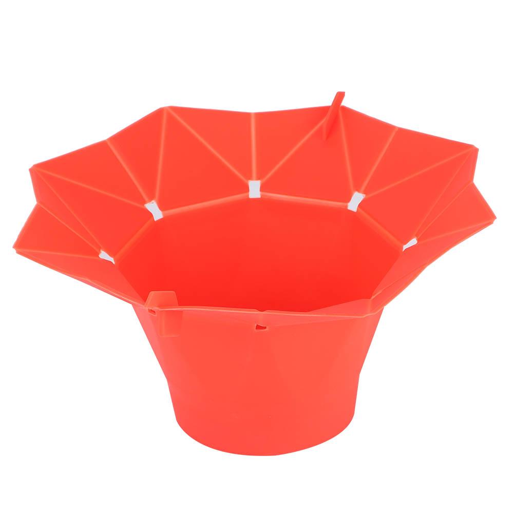 Oven Microwave Popcorn Folding Bowl Diy Silicone Popcorn Maker Machine Home Kitchen Tool Red
