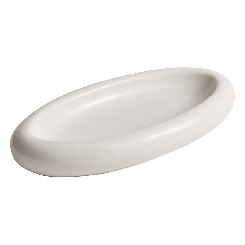 Художественная двухслойная изолированная керамическая сервировочная тарелка для элитной посуды и использования в отелях.