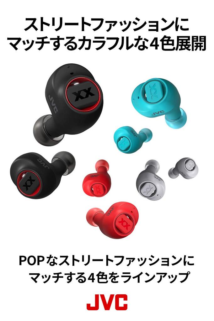 JVC Kenwood JVC Полностью беспроводные наушники серии XX Вес корпуса Маленький и легкий корпус До 14 часов воспроизведения и ударопрочный прочный корпус