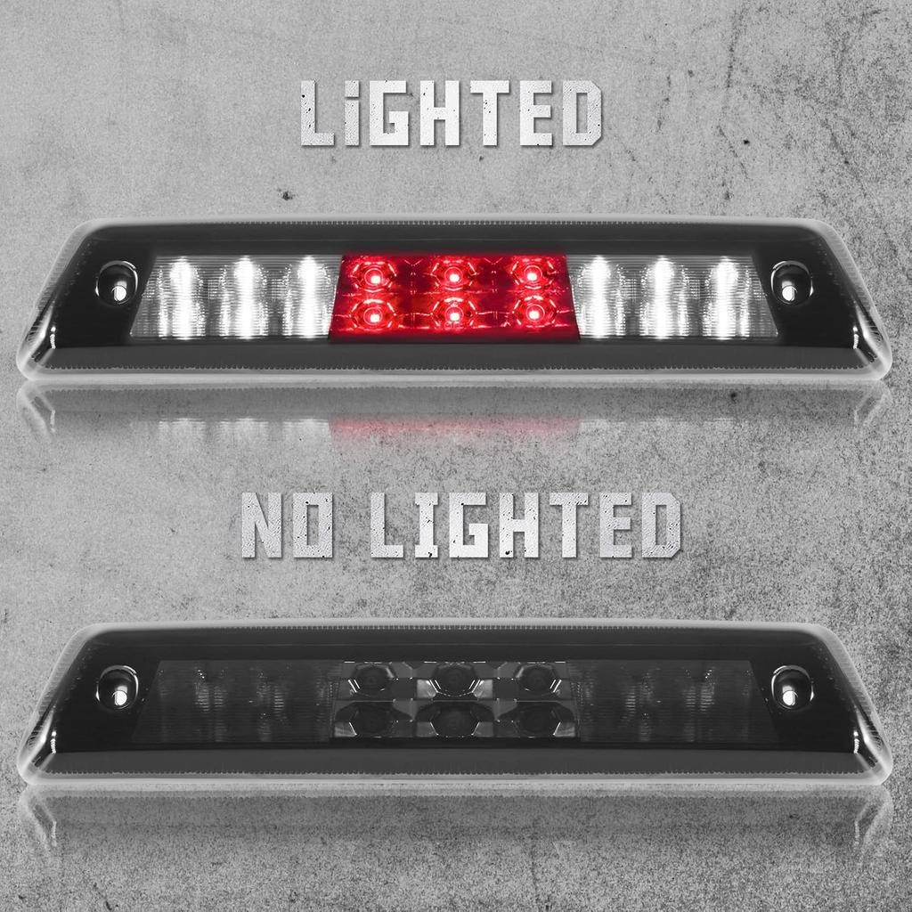 3rd Third Tail Rear Brake Light Replacement For 2009 2010 2011 2012 2013 2014 Ford F-150 Lincoln Mark LT, High Mount Cargo Lamp Waterproof Dual Row