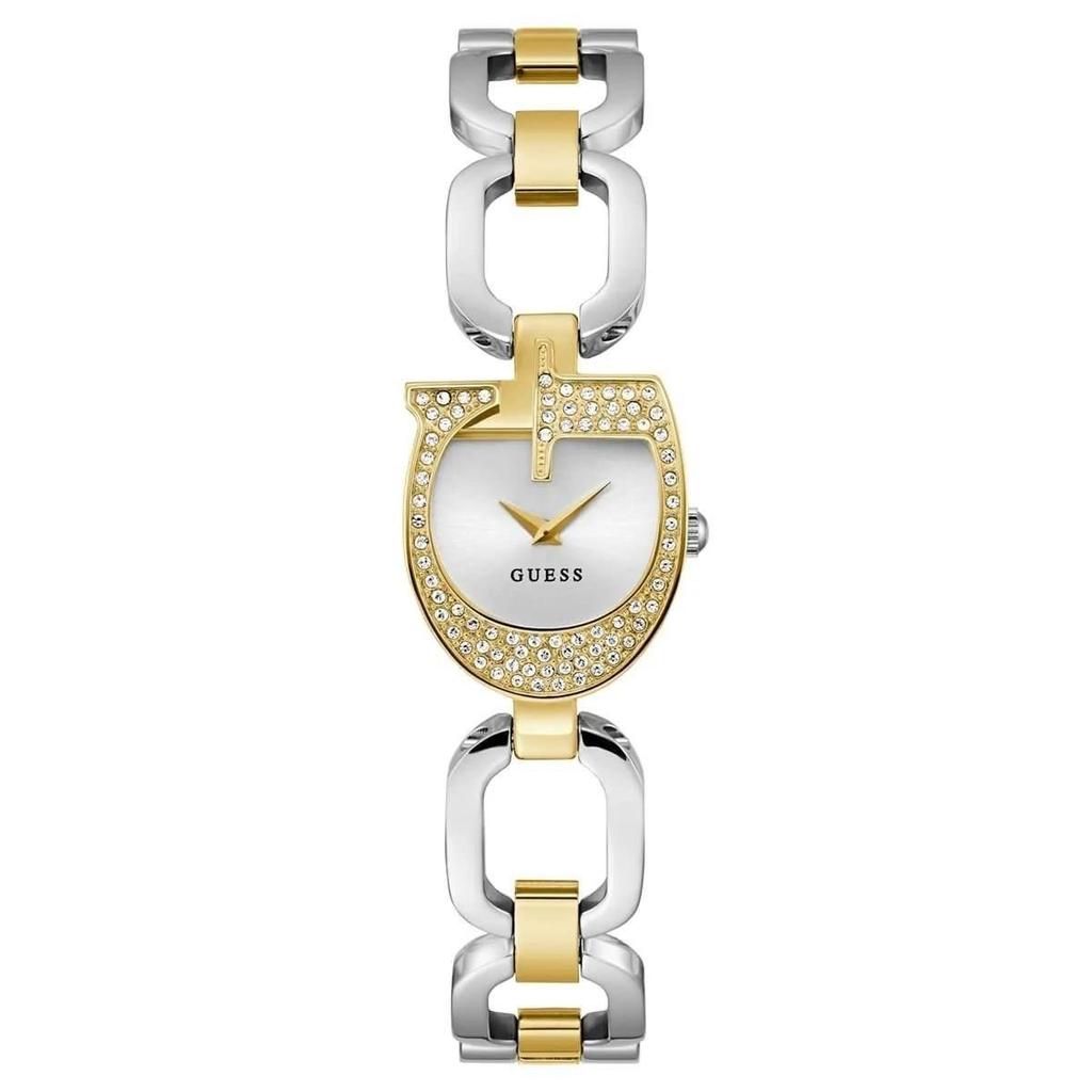 Guess Часы Gia GW0683L6 Двухцветные из нержавеющей стали с кристаллами