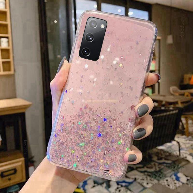 Роскошный блестящий чехол для телефона Samsung A01 A21S A51 S20 FE A11 A31, задняя крышка для Galaxy S 20 A 11 31 21S 51, задние чехлы