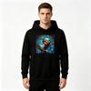 Men Stained Glass Hip Hop Character Print Long Sleeve Pullover Hoodie Casual Streetwear Hooded Sweatshirt