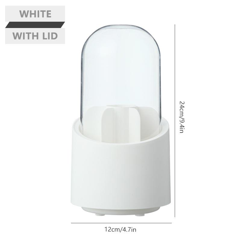 Вращающийся на 360° ящик для хранения кистей для макияжа, портативный настольный косметический органайзер, губная помада, карандаш для бровей, держатель для теней для век