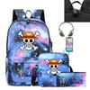Кодовый USB-замок Riman ONE PIECE, молодежный студенческий школьный набор из трех предметов, мужской и женский набор рюкзаков