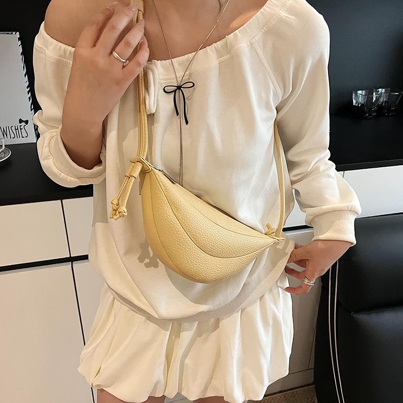 Премиальная трендовая универсальная сумка-пельмень женская 2025 лето новая модная сумка через плечо корейская версия сумка-мессенджер для поездок