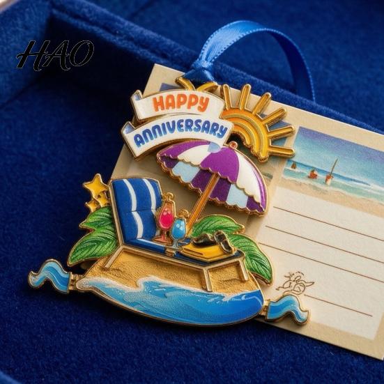 Anniversary Gifts for Travel Lovers Beach Christmas Ornaments, Vacation Themed Tree Hanging Decoration, Acrylic Unique Pendant Car Slipper Shell