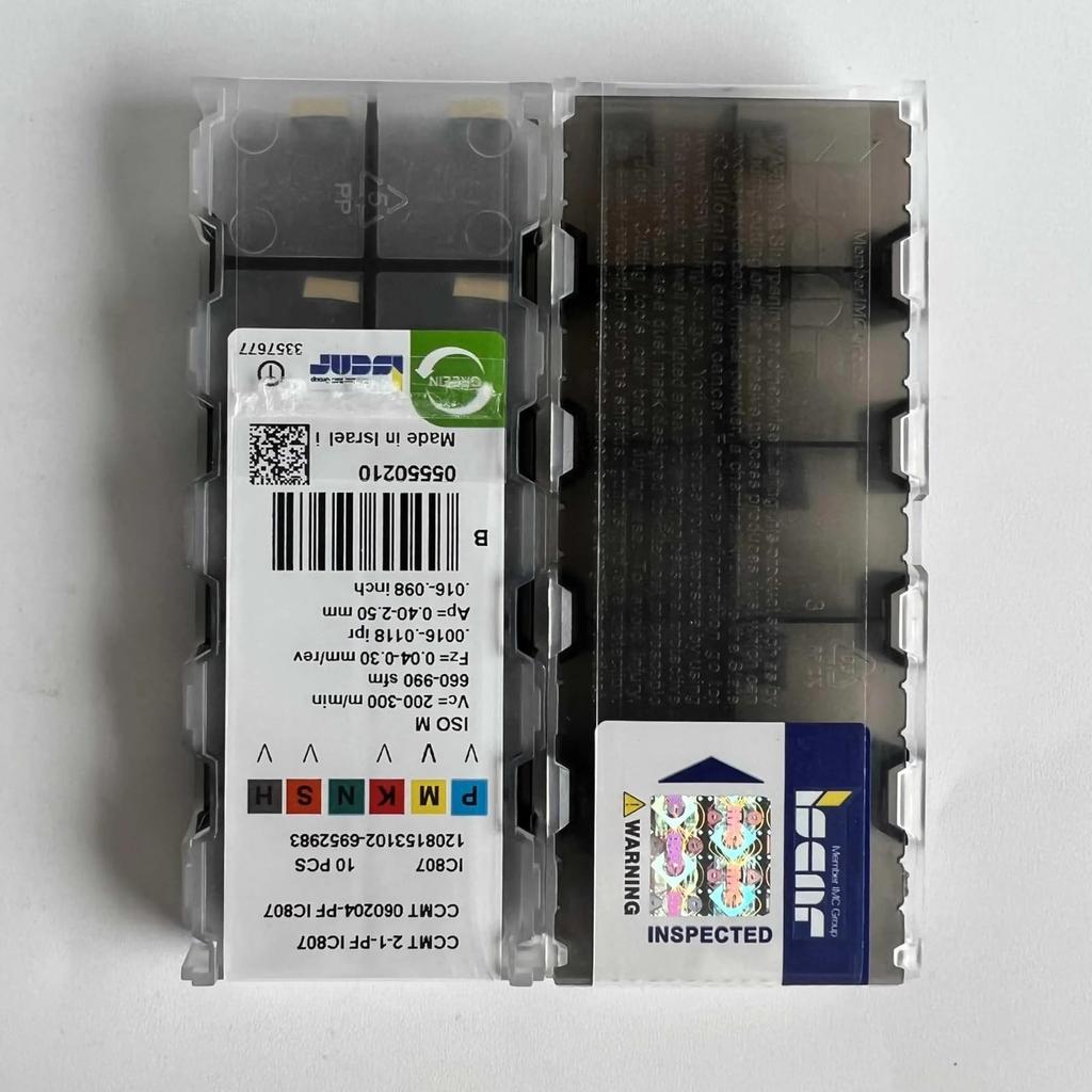 CCMT060204-PF IC807 /Промышленные сменные твердосплавные пластины 10 шт.
