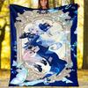 Genshin Impact Furina printed throw blanket—lightweight,soft,warm;versatile blanket for all seasons—perfect as &air-conditioning throw,nap blanket