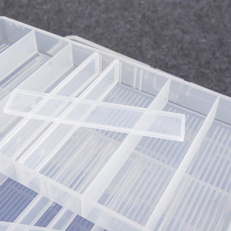 Hot! 3 Layer 30*18*14CM Large Fishing Box Plastic Multifunctional Fishing Tackle Box Fishing Tool Case