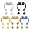Magnetic False Nose Ring Horseshoe Ring Titanium Steel Artificial Nose Ring Non-perforated Nose Hoop Ring Piercing Jewelry