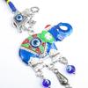 African Elephants Ganesha Animal Nazar Boncuğu Turkish Blue Devil Eye Metal Glass Wind Chime Jewelry Pendant Charm Hanging Decor