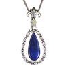 Pendant Lapis Lazuli Silver Jewelry 2.5" Gemstone  Handmade Sterling Silver