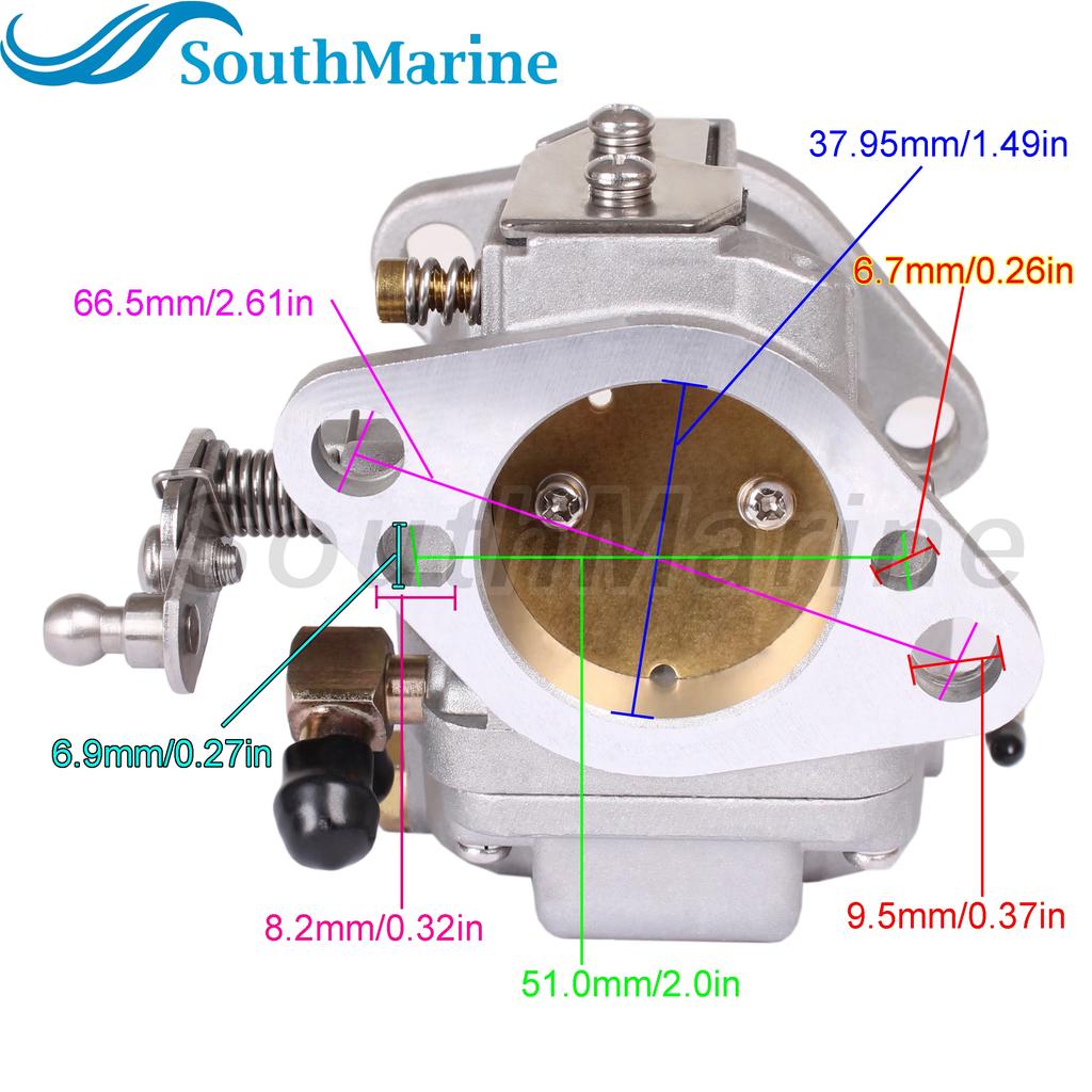 Boat Engine 3301-821854T4 3301-821854T19 Top Carb Carburetor for Mercury Quicksilver Mariner 40HP 45HP 55HP 60HP