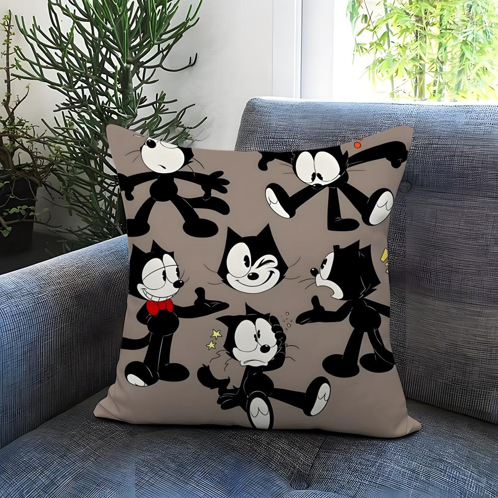 POPULAR Felixx the Ccatt Cushion Cover Comfortable Reversible Pillow Cover Ideal for Car Sofa Bedroom & Beyond
