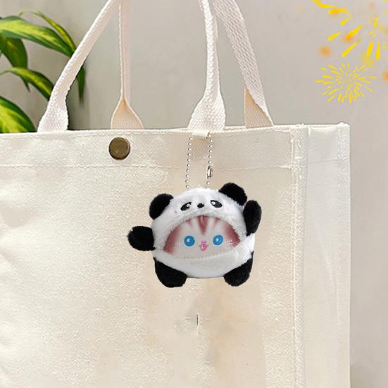 Кошка, плюшевый кролик, медведь с цепочкой из бисера, игрушка-панда, одежда, чучело, плюшевая кукла, брелок «сделай сам», кулон