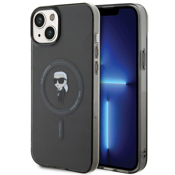 Karl Lagerfeld KLHMP15MHFCKNOK iPhone 15 Plus / 14 Plus 6.7" black/black hardcase IML Ikonik MagSafe