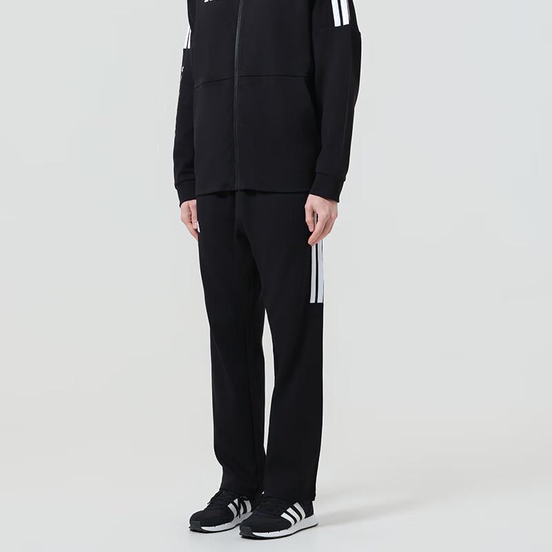 adidas Мужские спортивные штаны из смесовой хлопковой флисовой ткани