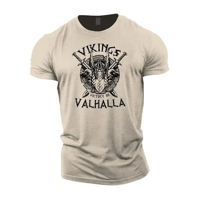 Viking добавляет мужскую летнюю хлопковую футболку премиум-класса, дышащую и модную