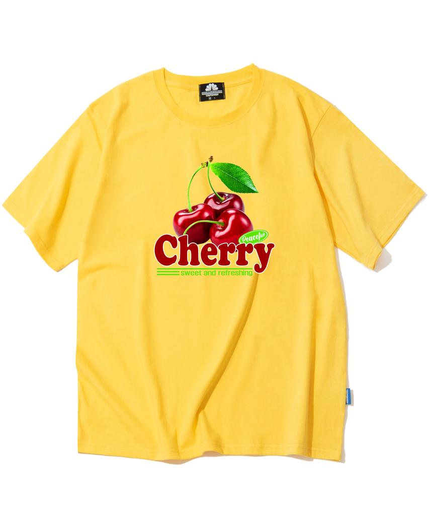 TRIPSHION Triple Cherry Graphic T-Shirt - 8 Colors (Type B)