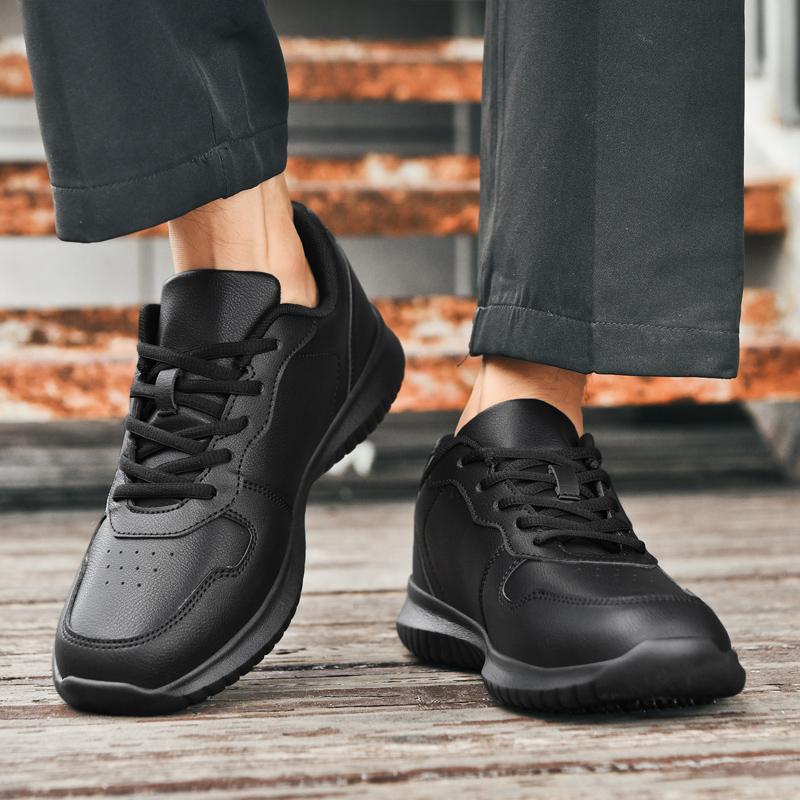 Поварская обувь четыре сезона легкая нескользящая мягкая подошва гостиничная кухонная рабочая обувь мужская модная дышащая уличная повседневная обувь для ходьбы