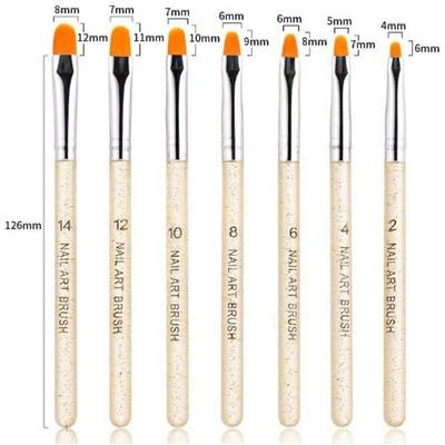 SHILLS PROFESSIONAL 7Pcs Профессиональная маникюрная УФ-кисть для геля