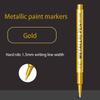 Metallic Highlighter & Paint Marker Set Gold/Silver Waterproof Pens for Signatures Art Outlines & DIY Crafts