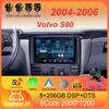 Автомобильный радиоприемник Android 14 Carplay Auto 2K экран мультимедийный проигрыватель для Volvo S80 2004 2005 2006 2 din автомагнитола стерео
