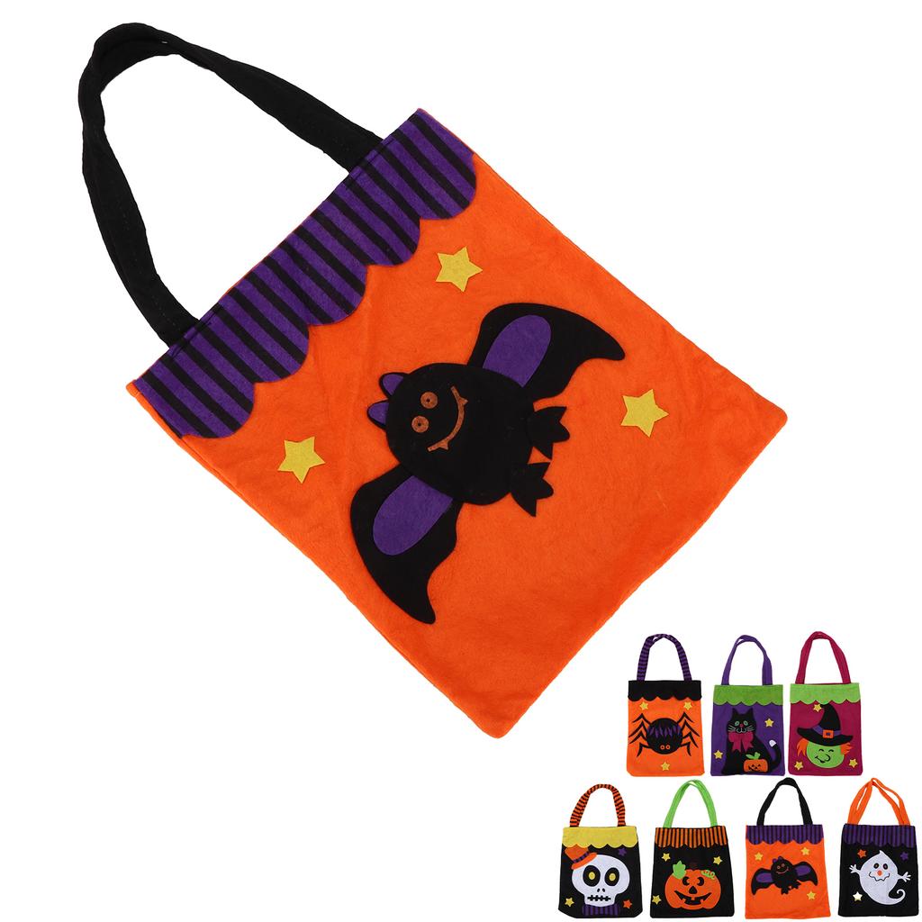 Halloween Tote Bag Reusable Handbag with Handles for Thanksgiving Party Daily Supplies