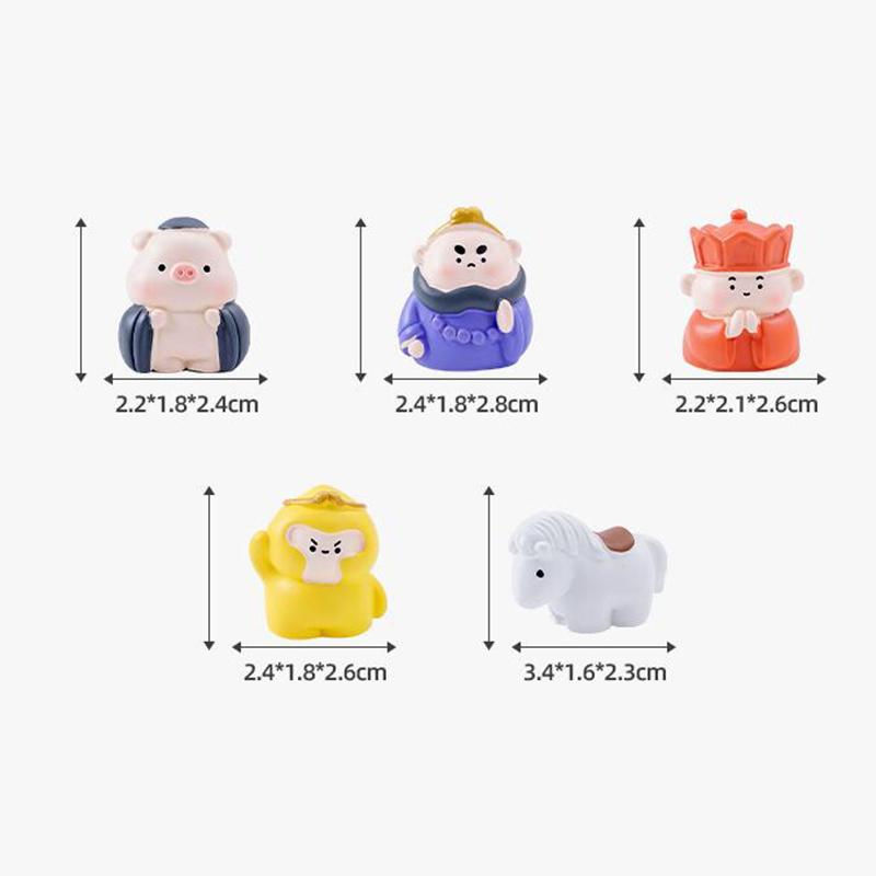Милая Миниатюрная Статуэтка Модель Мультяшный Король Обезьян Свинья Баобао Персонажи Микро Поделка Ролевая Игра Домашний DIY Декоративные Аксессуары