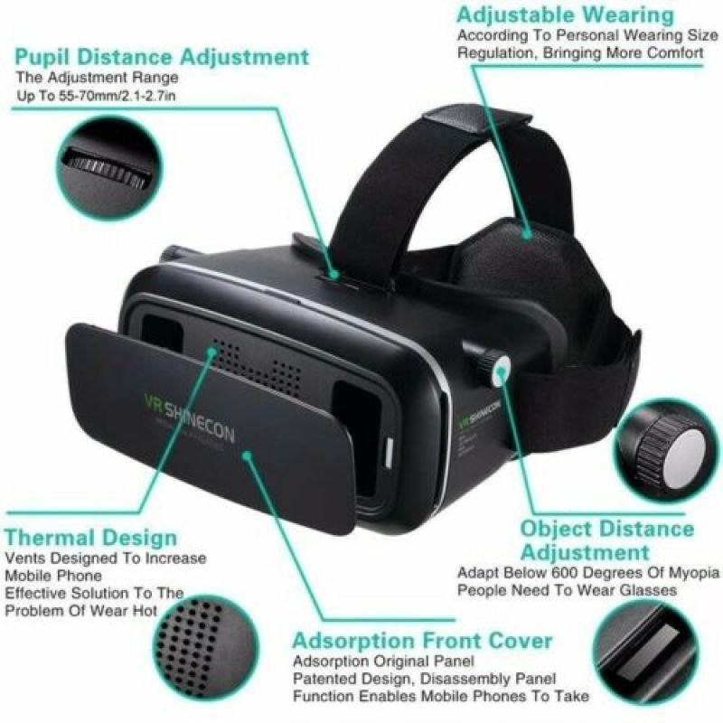 3D-очки гарнитура виртуальной реальности VR Box Goggles для Android iPhone Samsung